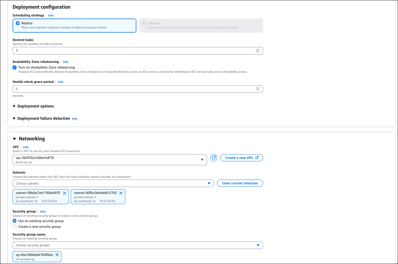 Service Networking Config