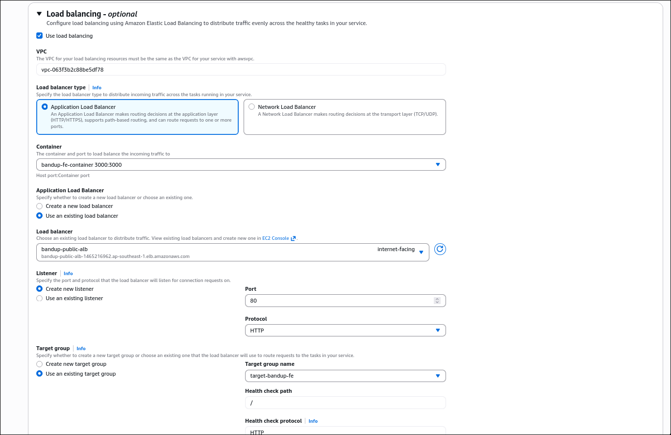 Load Balancing Selection