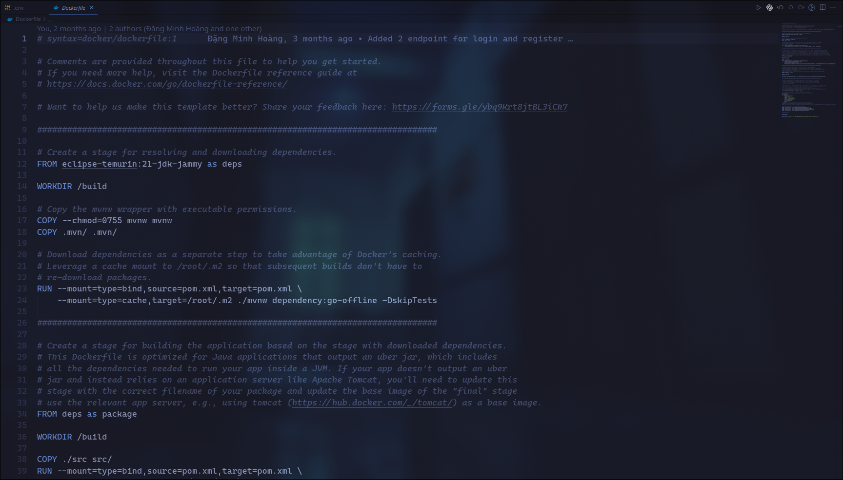 Dockerfile Stage 1 - Dependencies
