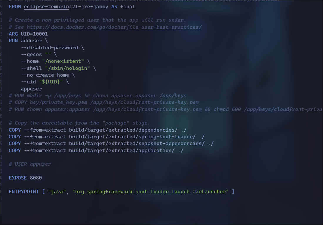 Dockerfile Stage 3 - Final Image