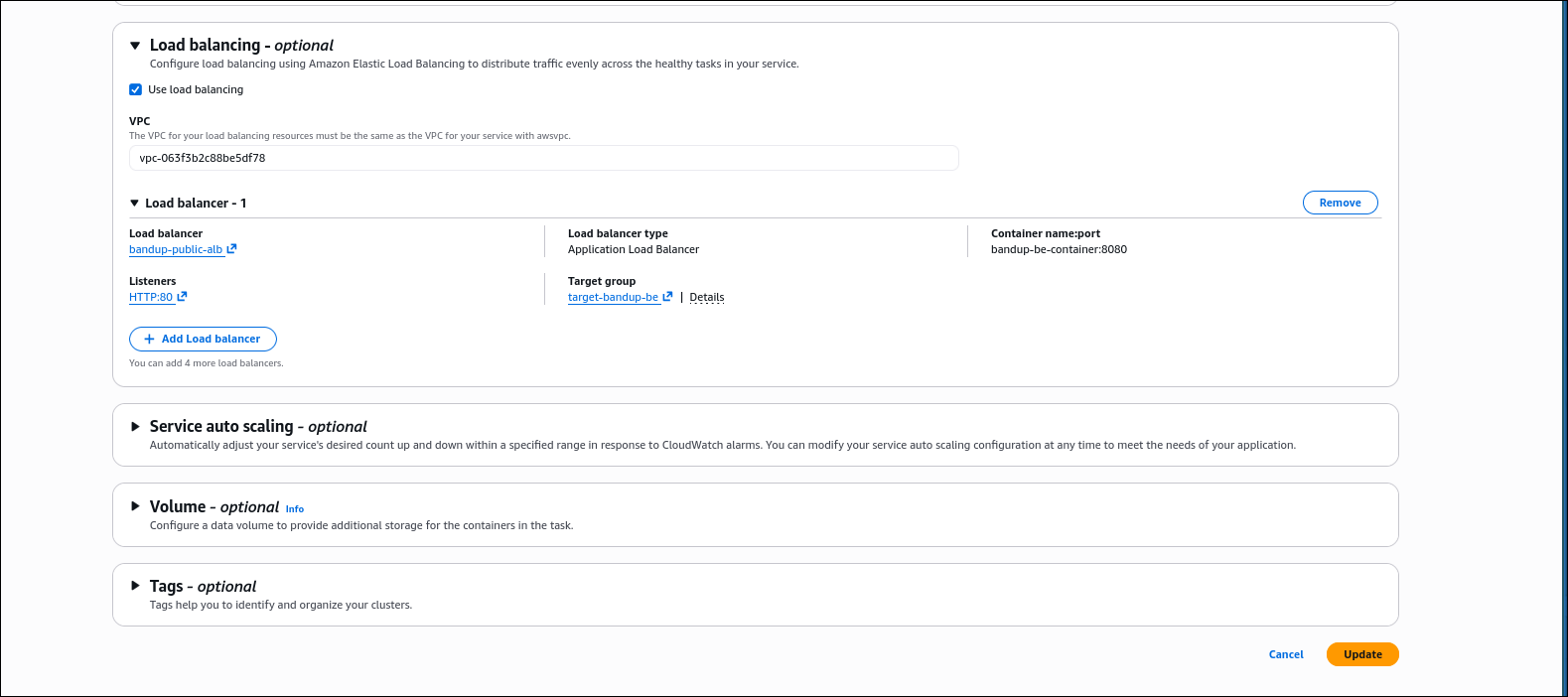 Service Load Balancing