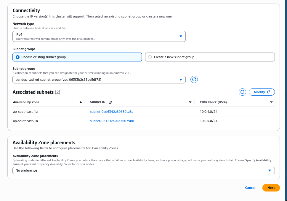 Connectivity Settings